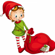 Images PNG elfe de Noël
