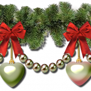 Archivo de imagen PNG de guirnaldas de Navidad