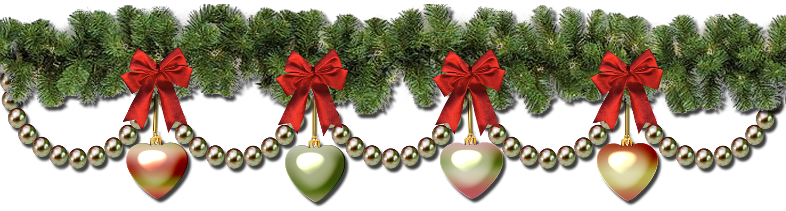 Archivo de imagen PNG de guirnaldas de Navidad
