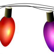 Decoración de luces de Navidad PNG Clipart
