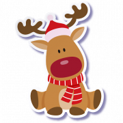 Christmas Reindeer PNG Transparent HD Larawan