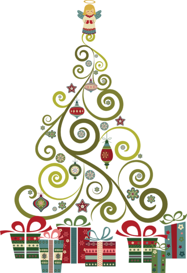 Christmas Tree Gift PNG Clipart