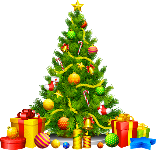 Christmas Tree Gift PNG Free Download