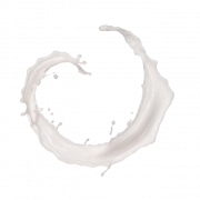 Círculo de salpicaduras de leche PNG