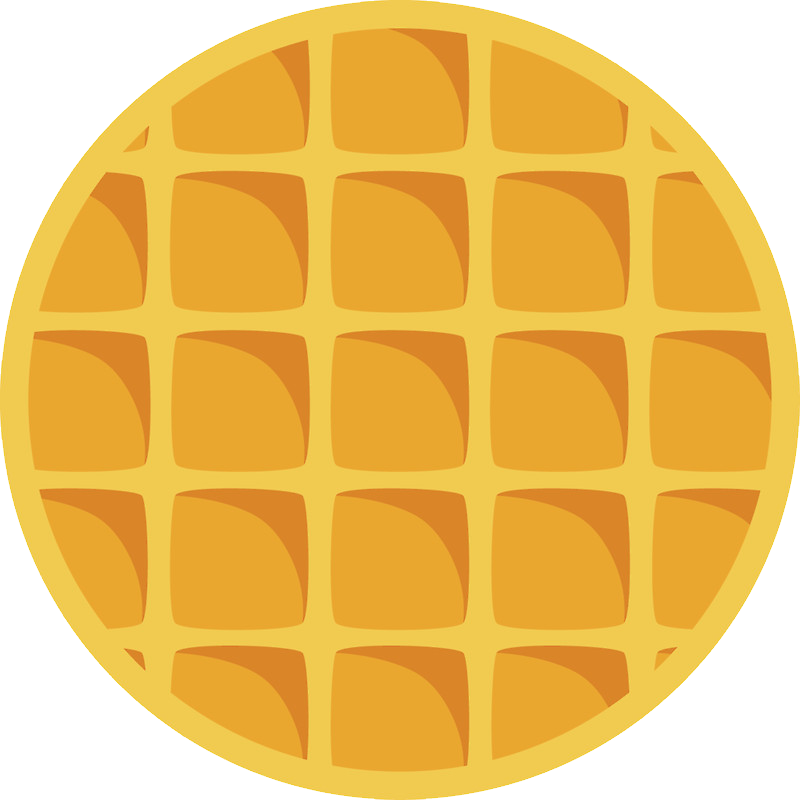 Circle Waffle Png Dosyası