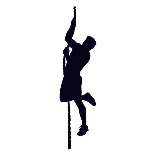 Climbing Silhouette PNG Clipart