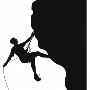 Climbing Silhouette PNG Image
