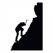 Climbing Silhouette PNG Picture