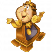 Cogsworth Beauty and the Beast PNG