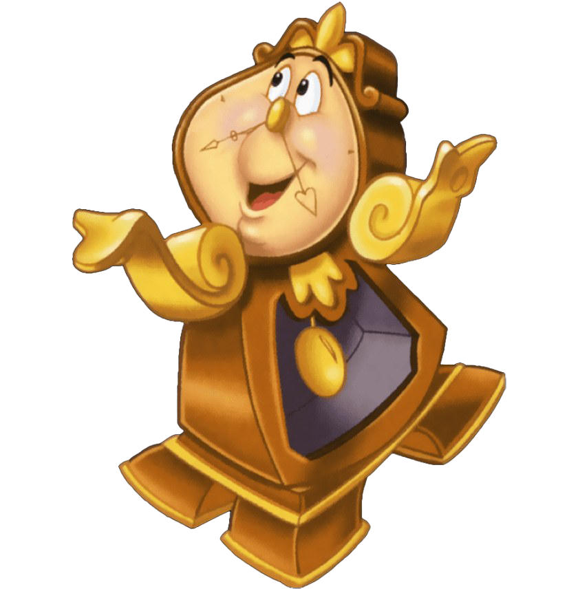 Cogsworth Beauty And The Beast PNG