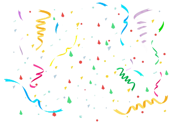Confetti Party PNG Free Image