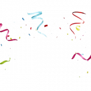 Image PNG de fête de confettis