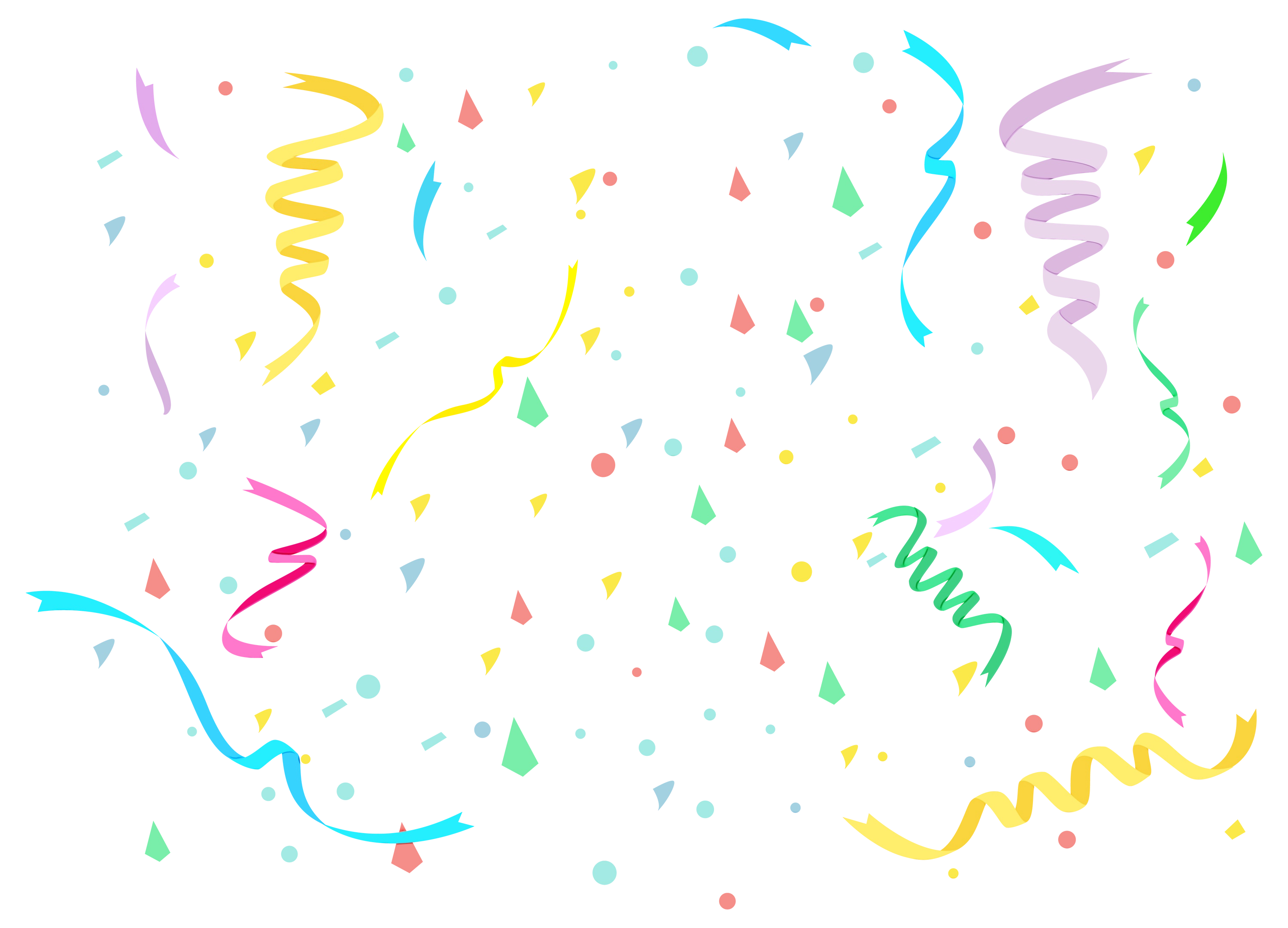 Confetti Party PNG Pic