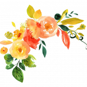 Fiore ad acquerello dangolo