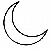 Crescent Moon PNG Clipart