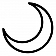 Crescent Moon PNG File