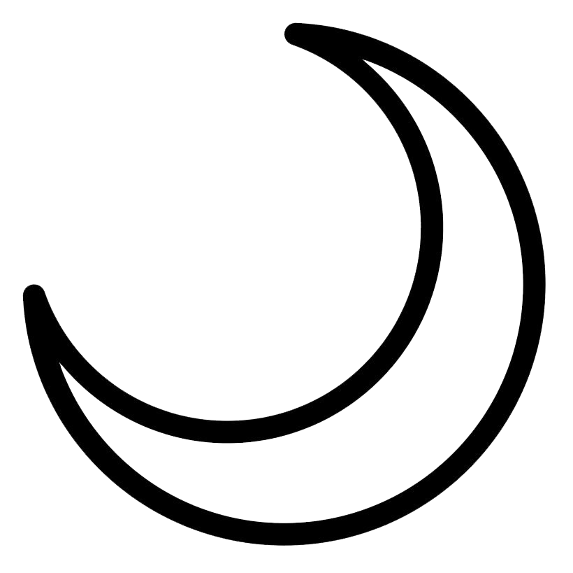 Crescent Moon PNG File
