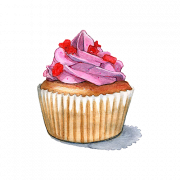 Cupcake Dessert PNG -bestand Download gratis
