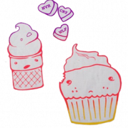 Cupcake dessert png immagine di alta qualità