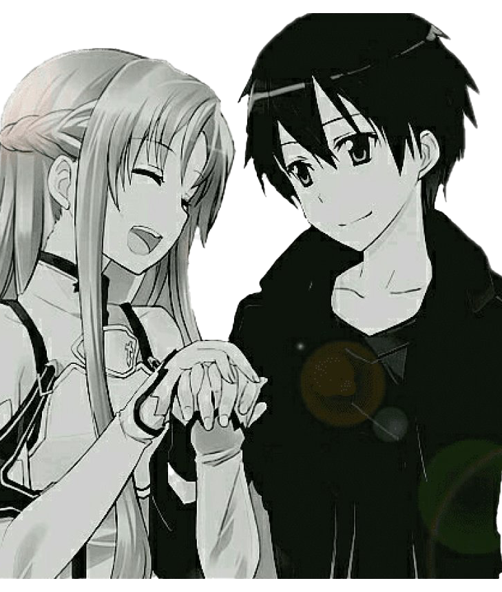 Cute Anime Couple Transparent