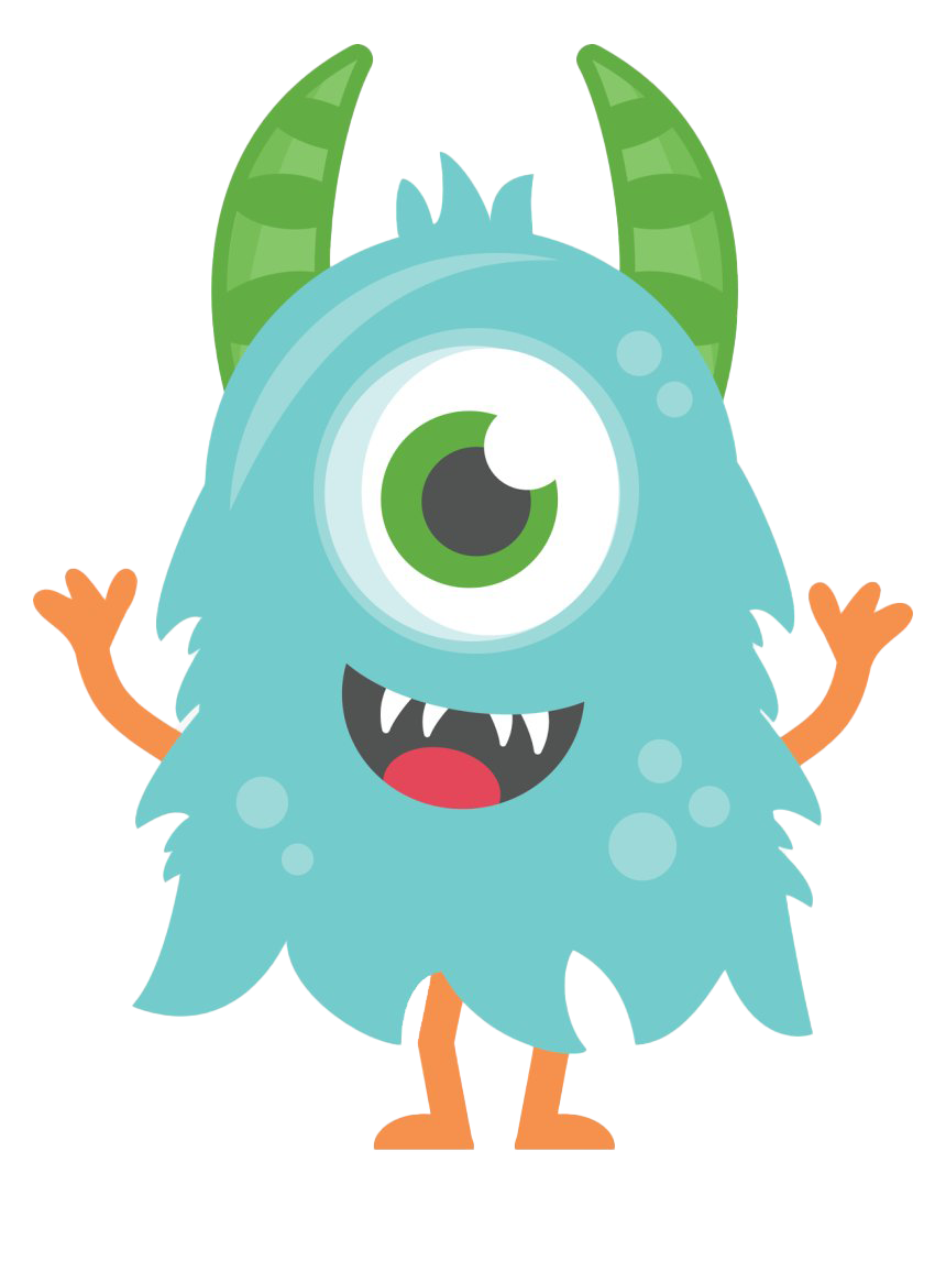 Süßes Monster PNG Bild