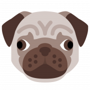 Cute Pug PNG Clipart