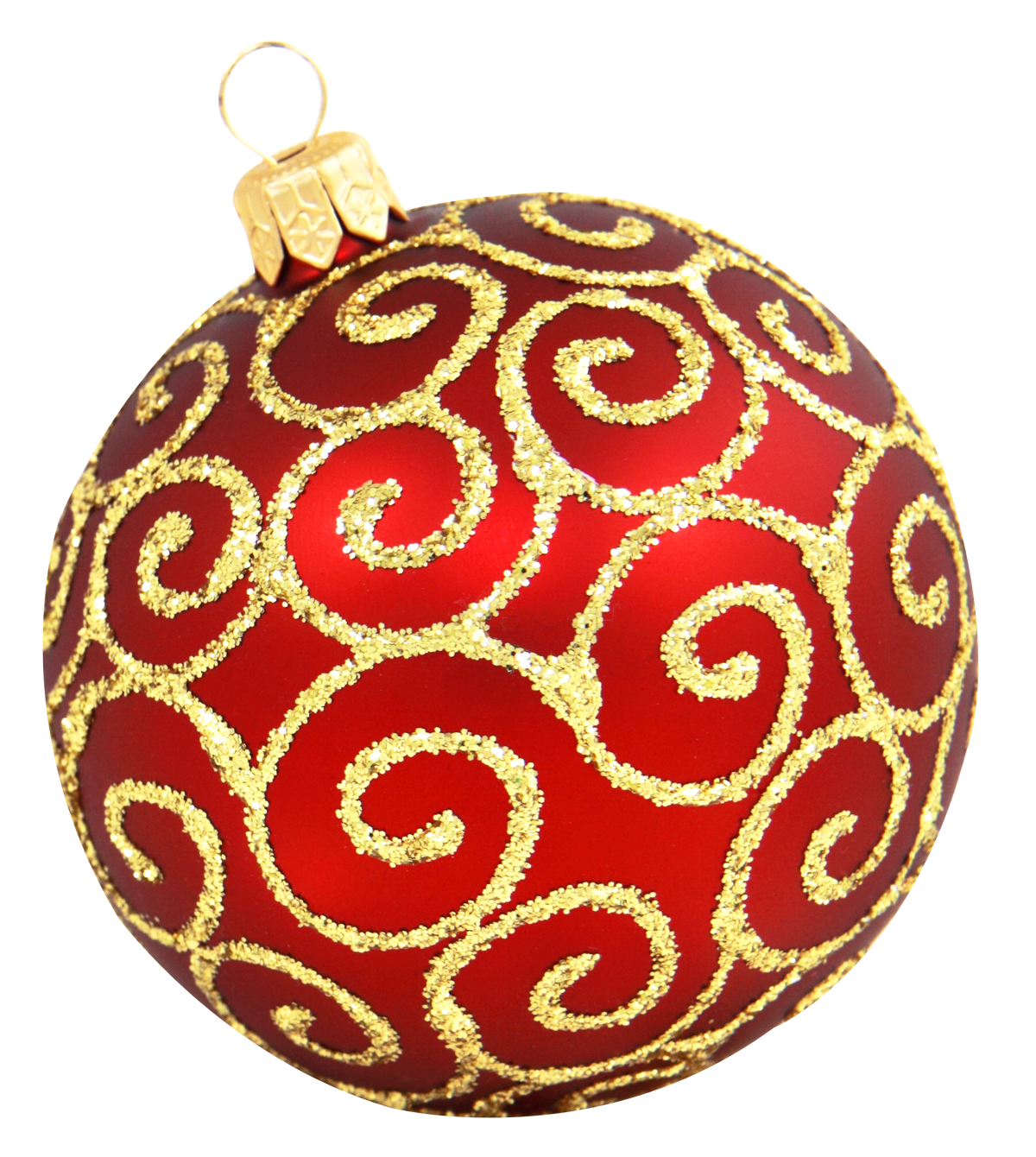 File png della palla di Natale decorata