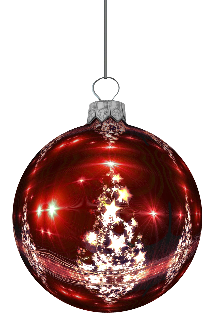 Decorated Christmas Ball PNG HD -afbeelding