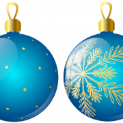 Immagini PNG di palla di Natale decorate