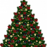 Украшенная рождественская елка Png