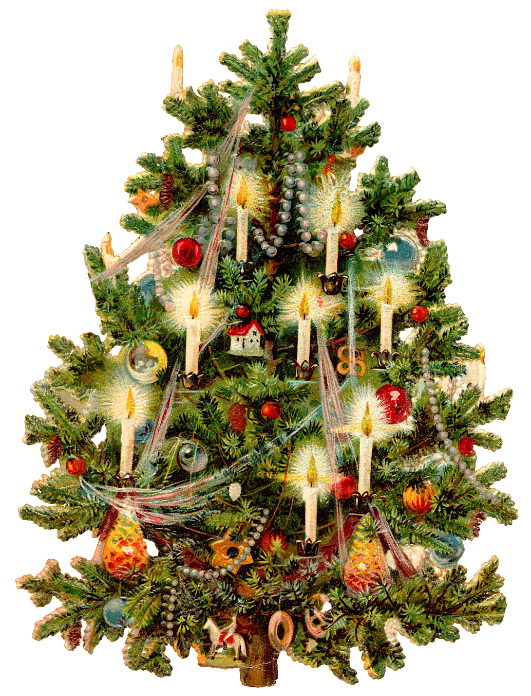 Decorated Christmas Tree Transparent