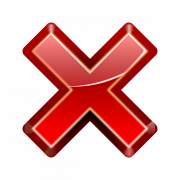 Delete Red X Button PNG