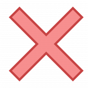 Delete Red X Button PNG File