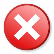 Exclua Red X Button PNG Download grátis