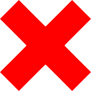 Delete Red X Button PNG Image