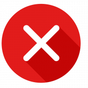Delete Red X Button PNG Images