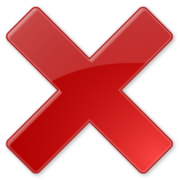 Verwijder Red X -knop PNG -afbeelding