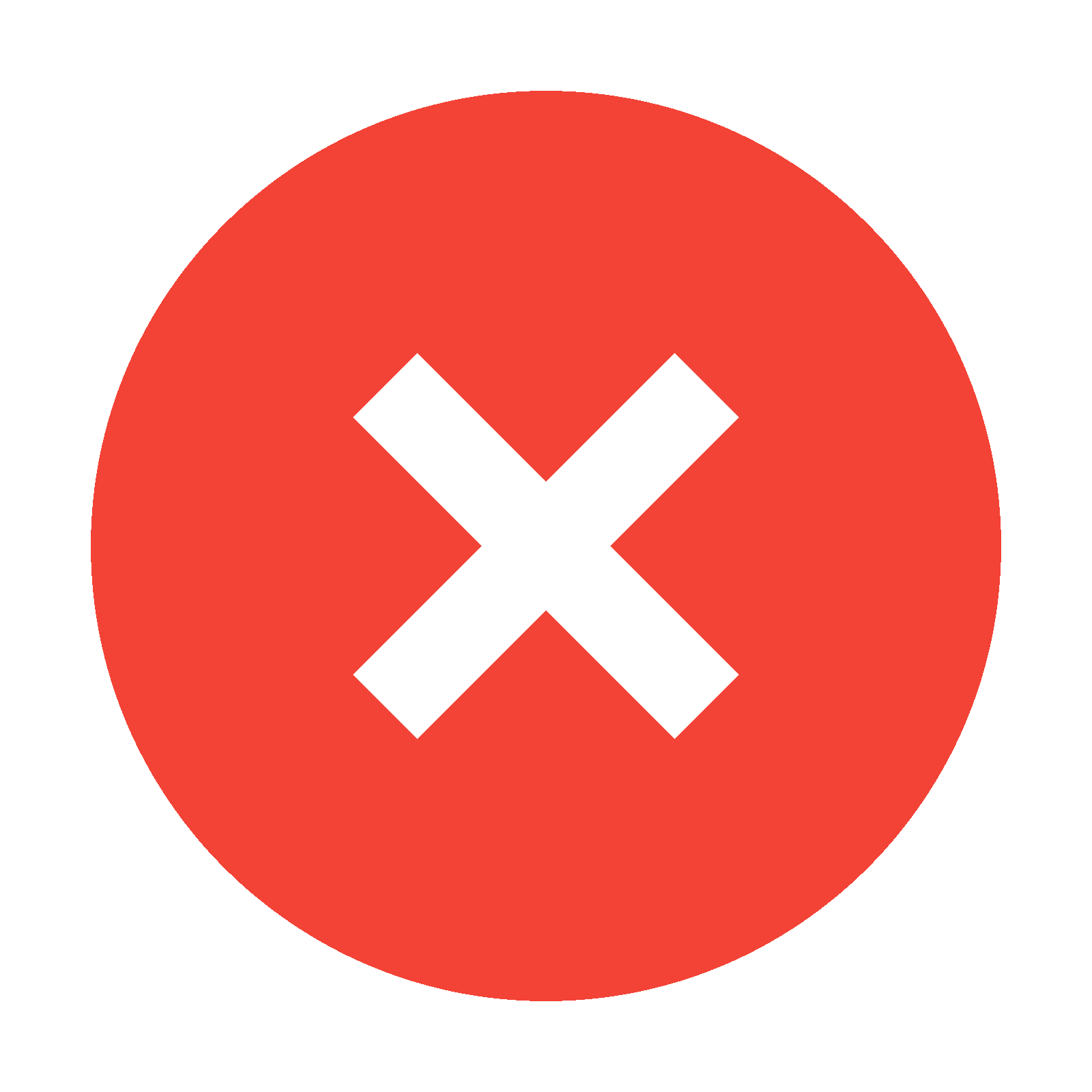 Delete Red X Button Transparent