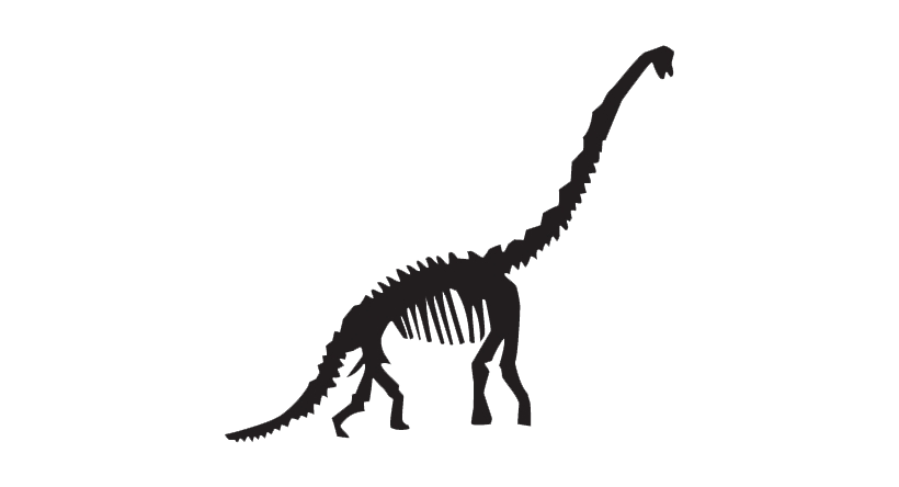 Dinosaur Bones Fossils PNG Image