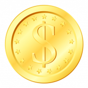 Dollar Game Gold Coin PNG รูปภาพ