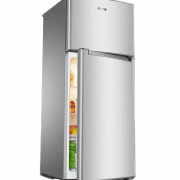 Réfrigérateur à double porte transparent