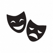 Drama mask teatro png transparent hd larawan