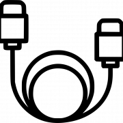 Электрический кабель HDMI PNG Высококачественное изображение