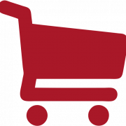 Empty Red Shopping Cart PNG
