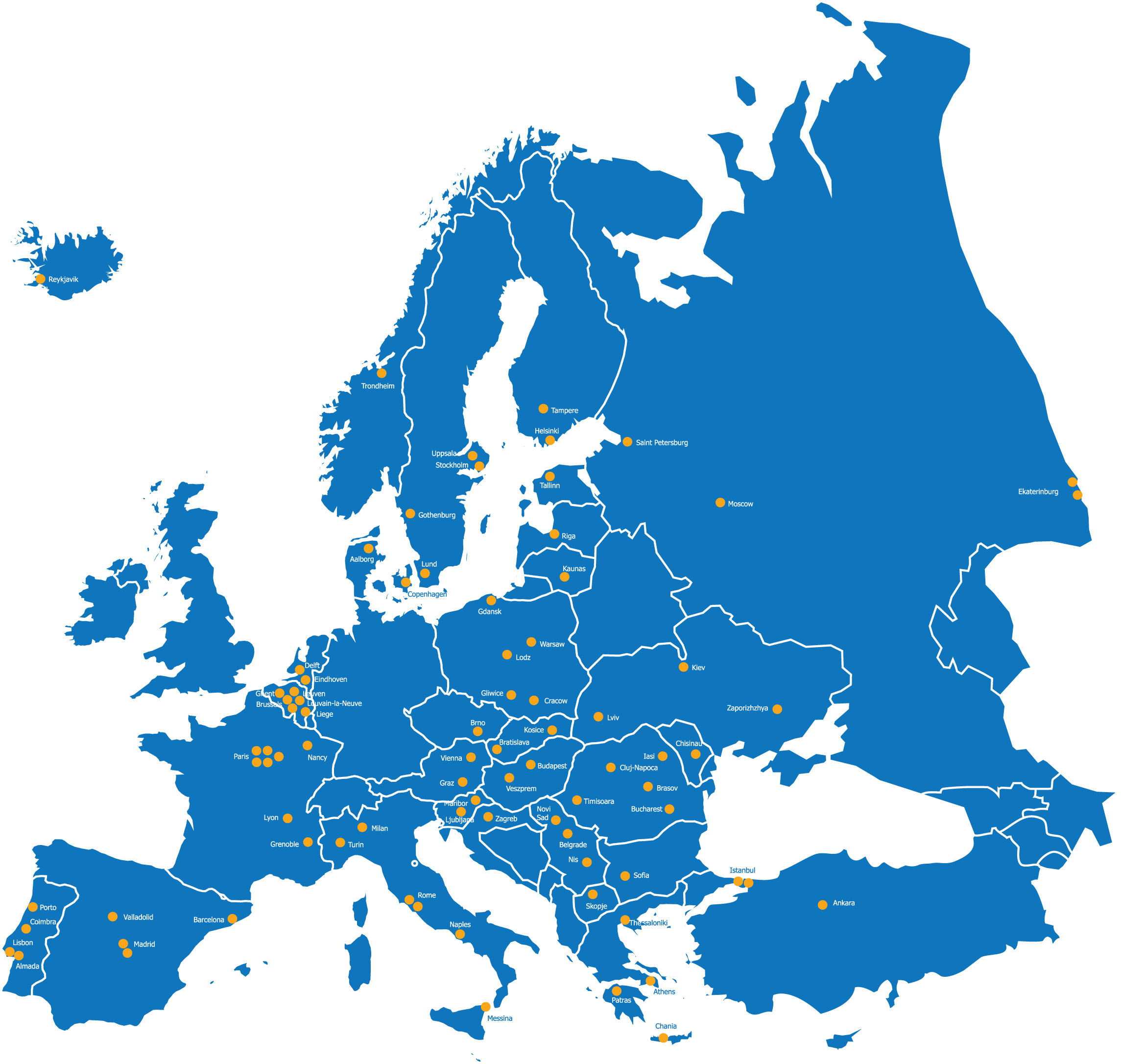 Europe Map PNG Clipart