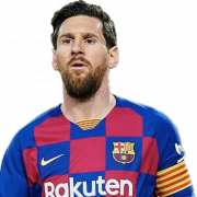 FC Barcelona Lionel Messi PNG HD -afbeelding