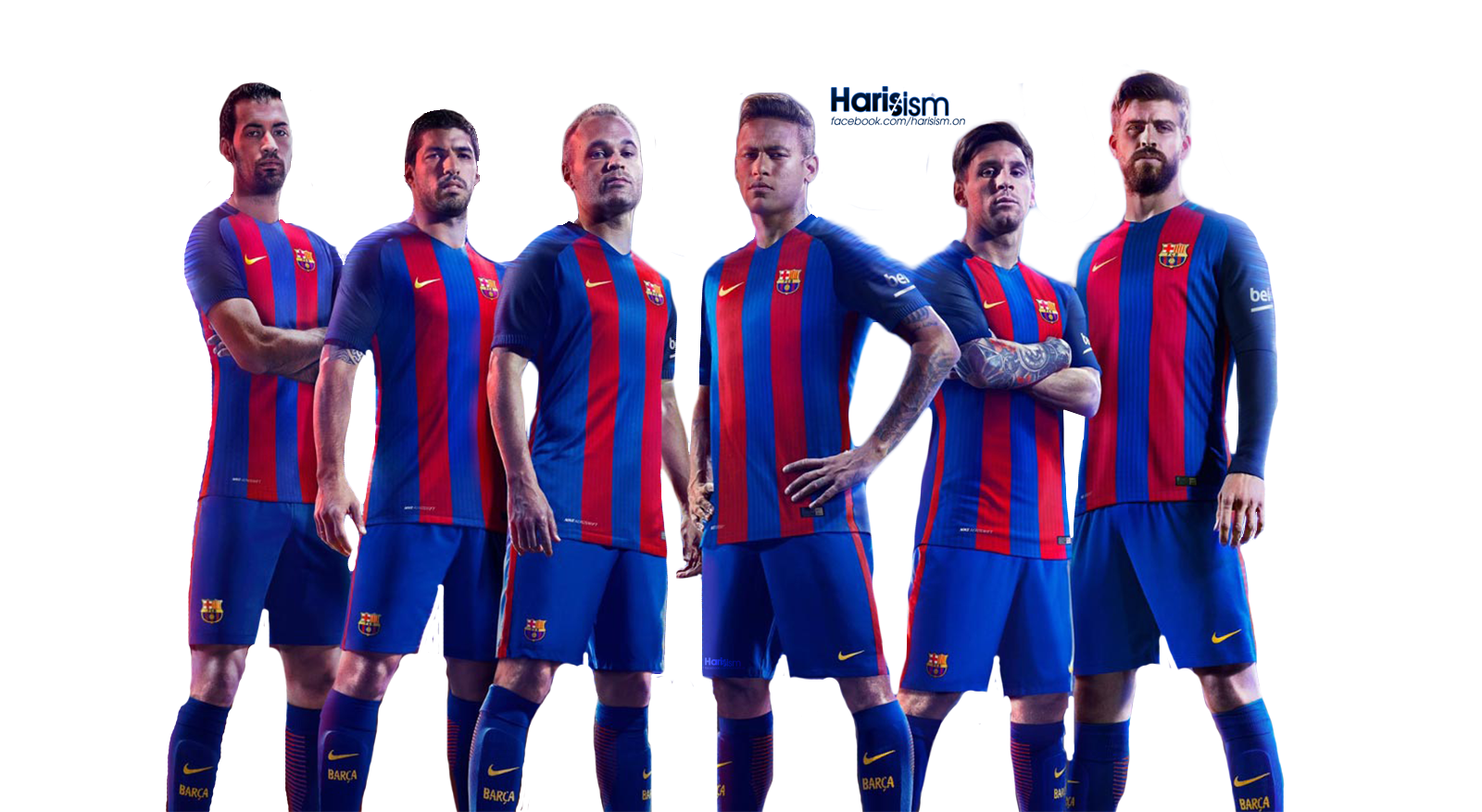 FC Barcelona Players PNG