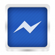 Logotipo do Facebook Messenger transparente