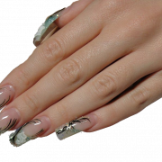 Fashionalble Acrylic Nails PNG Free Download