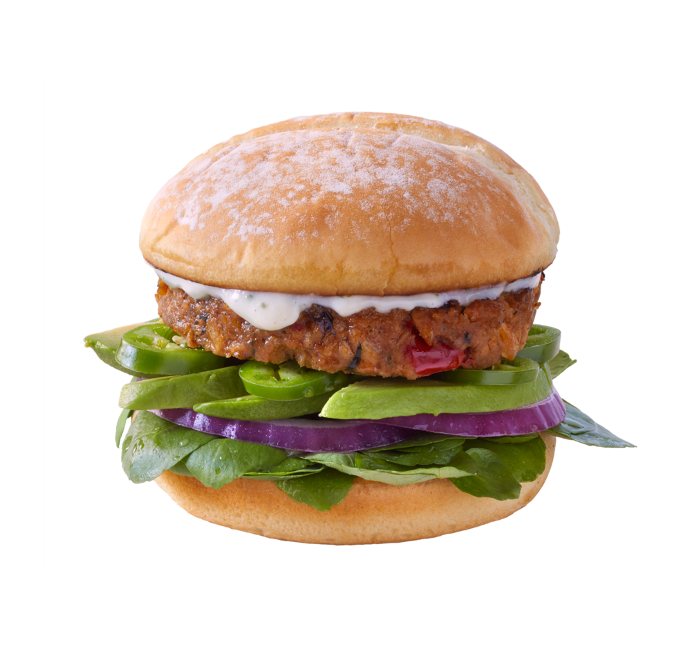 Fast Food Tofu Burger PNG Clipart